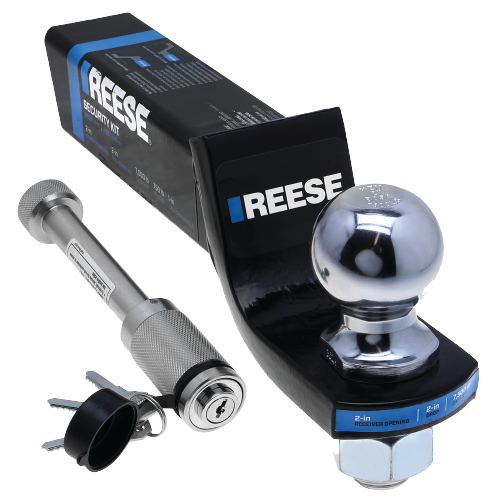 TACTICAL TRAILER HITCH BALL MOUNT STARTER KIT 2IN RECVR 2IN DROP 7500LB W/2IN BALL/RECVR LOCK
