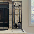 5PC SHEFFIELD FIREPLACE TOOLSET