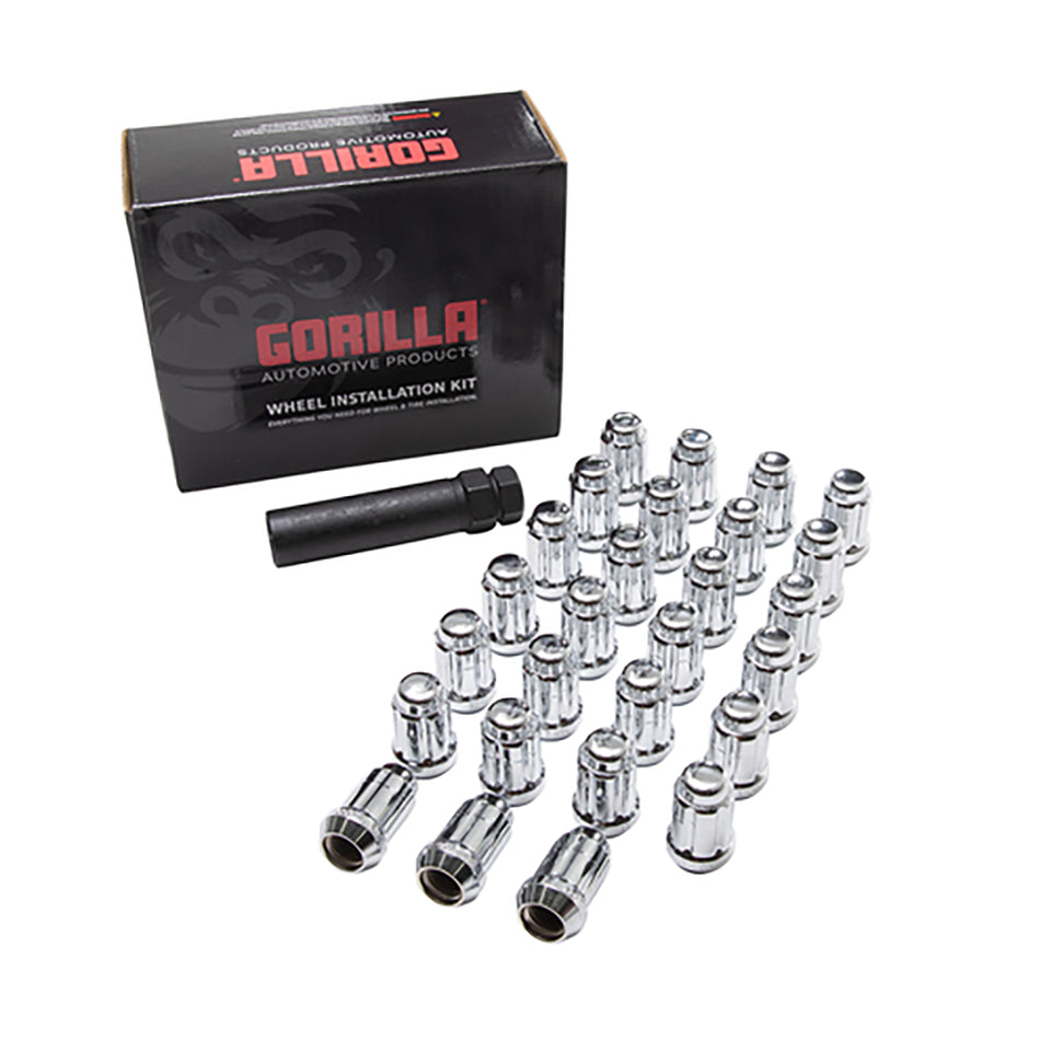 LUG NUTS 27PK 121.50 SPLINE WIK BRONCO CHROME GOR