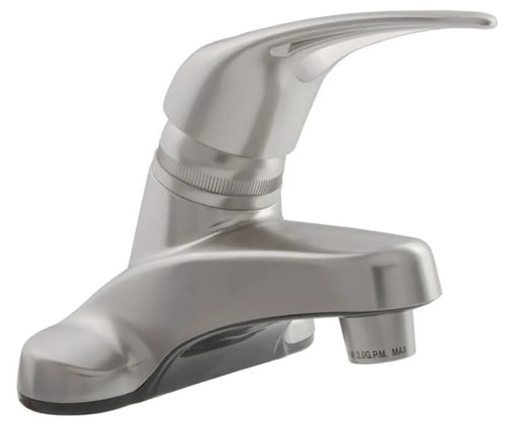 SINGLE LEVER RV LAVATORY FAUCET BRUSHED SATIN NICKEL