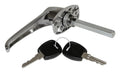 Chrome Door Handle & Lock Cylinder for 1976-1981 CJ-5, CJ-7, Left or Right Crown Automotive