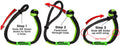 3/8IN GATORJAW NEXGEN PRO SYNTHETIC SHACKLE BREAKING STRENGTH 47000 LBS. GREEN/BLACK