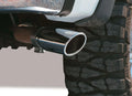 Black Powder Coated Stainless Steel Exhaust Tip 6 Inch Inlet Size: 2.0 Inch Outlet Size: 3.0 Inch Textured Black Go Rhino