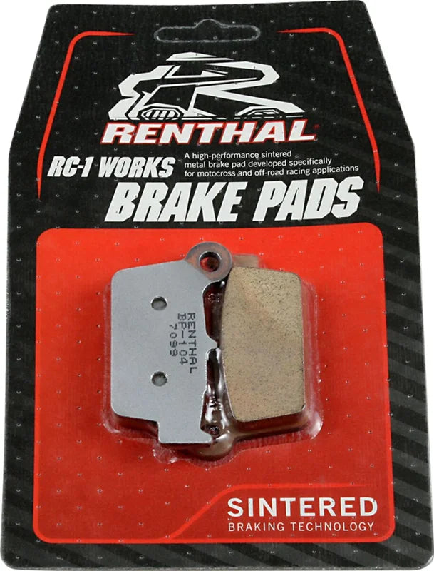 Renthal 04-23 Kawasaki KX/KLX/04-22 Suzuki RMZ/03-23 Yamha YZ/03-20 TM Racing Rear Works Brake Pads