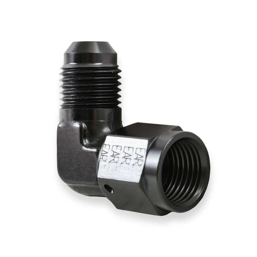 BLACK -10 90 DEG MALE TO FEMALE SWIVEL