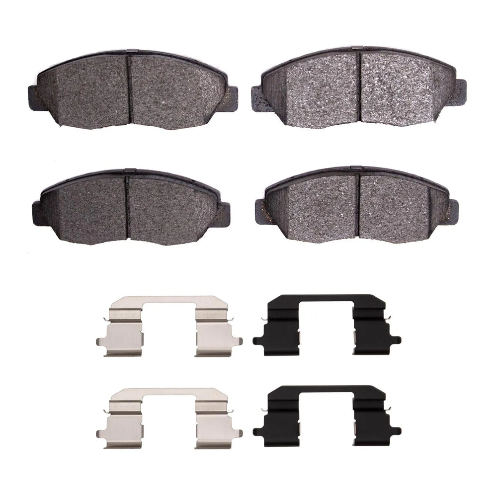 R1 98-02 Honda Accord Sedan Front Semi Met Brake Pads and Hardware Kit