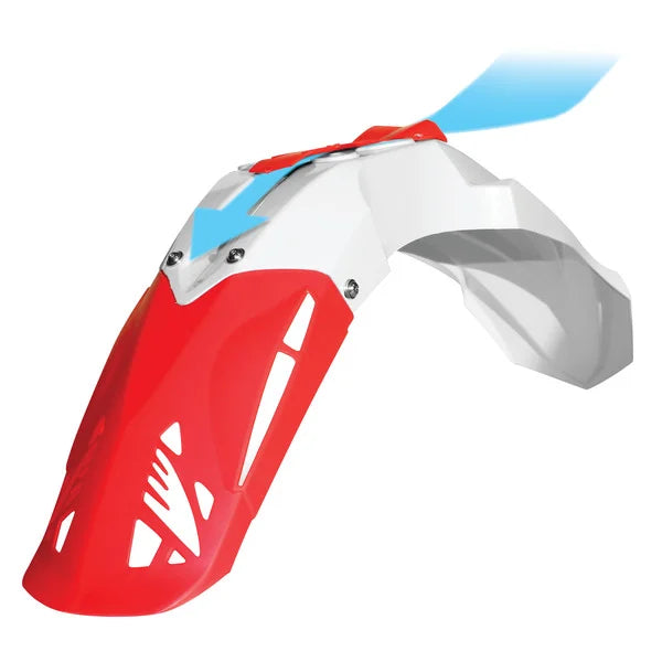 Cycra 98-14 Yamaha YZ125 / 250 06-09 YZF/WR Cycralite Front Fender - White/Red