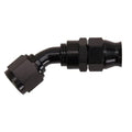 Fragola -6AN Real Street x 45 Degree Hose End Black For PTFE Hose