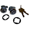 2 Door Lock Cylinders w/ 2 Keys for Misc. 81-90 Jeep YJ, CJ-5, 7, 8, XJ, MJ Crown Automotive