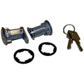 2 Door Lock Cylinders w/ 2 Keys for Misc. 81-90 Jeep YJ, CJ-5, 7, 8, XJ, MJ Crown Automotive
