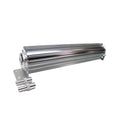FLUID COOLER HEAT SINK DUAL PASS 14IN W/ MOUNTING HD & FITTINGS SATIN SILVER
