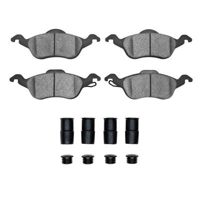 R1 00-04 Ford Focus Front Semi Met Pads & Hardware Kit