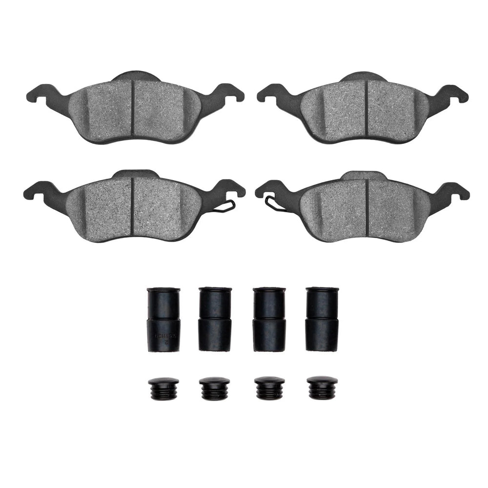 R1 00-04 Ford Focus Front Semi Met Pads & Hardware Kit