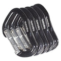 5 PACK OF ALUMINUM CARABI