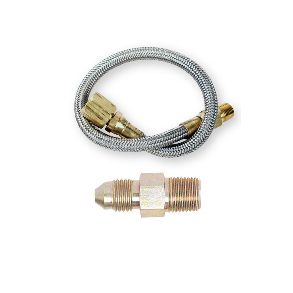 STEEL BRAIDED GAUGE LINE 60 WITH BLOCK FITTING