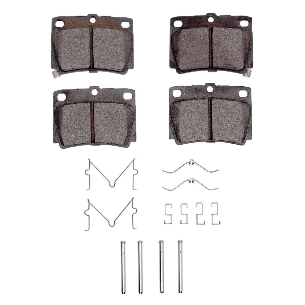 R1 97-04 Mitsubishi Montero Sport (USA/Canada) Rear Semi Met Pads & Hardware Kit
