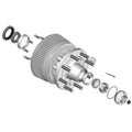 TRAILER AXLE OIL&DUST CAP W/SET SCREW1016000LBBLACK