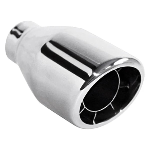 4.50IN DOUBLE WALL COBWEB SLANTED SS EXHAUST TIP 2.25IN ID / 4.50IN OD