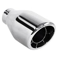 4.50IN DOUBLE WALL COBWEB SLANTED SS EXHAUST TIP 2.25IN ID / 4.50IN OD