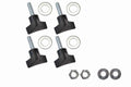 0718 WRANGLER 2DOORS ONLY TUBE RAIL TIE DOWNS STEEL BLACK POWDER COATED