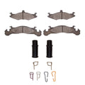 R1 83-90 Plymouth Horizon Front Ceramic Brake Pads and Hardware Kit