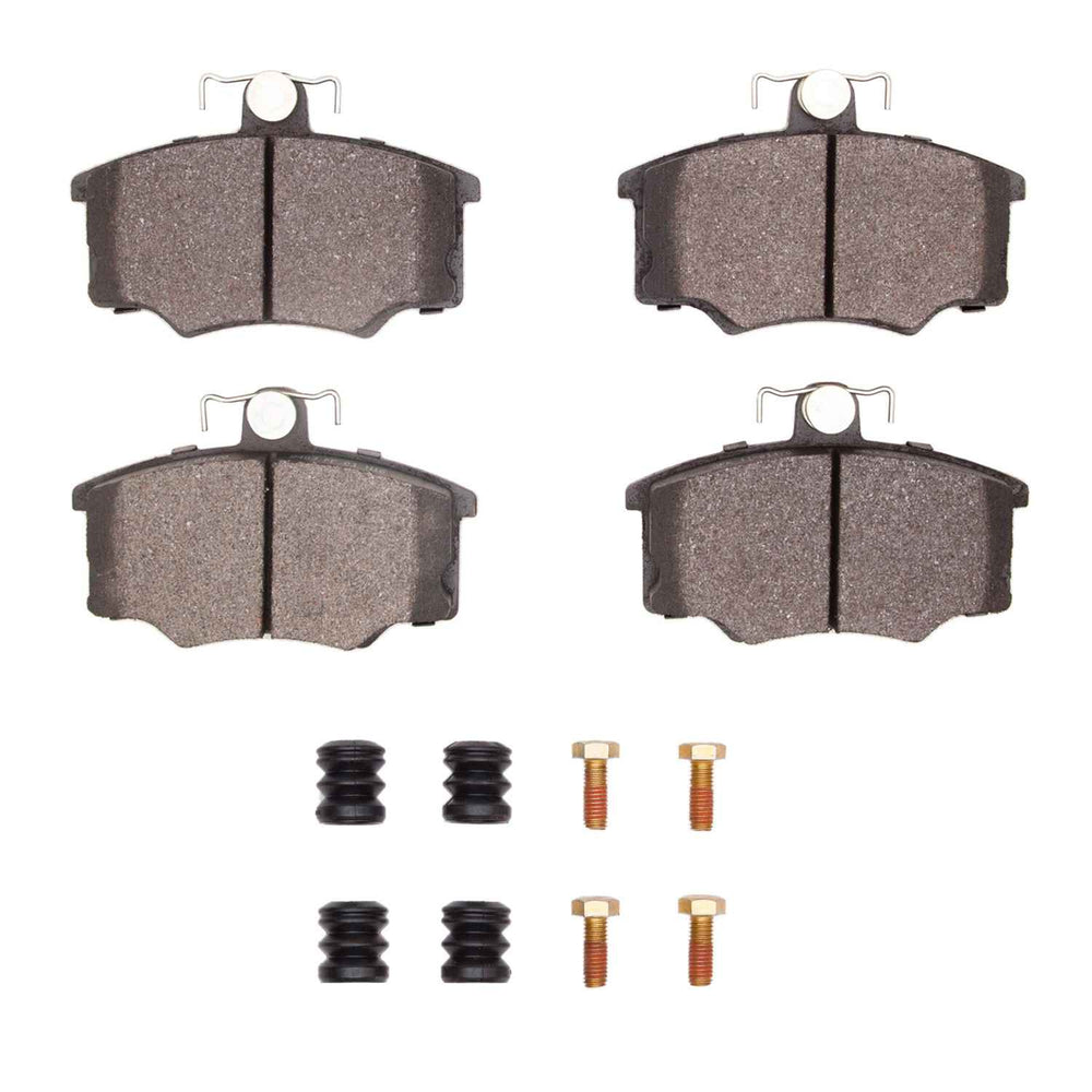 R1 77-87 Volkswagen Dasher Front Ceramic Brake Pads and Hardware Kit