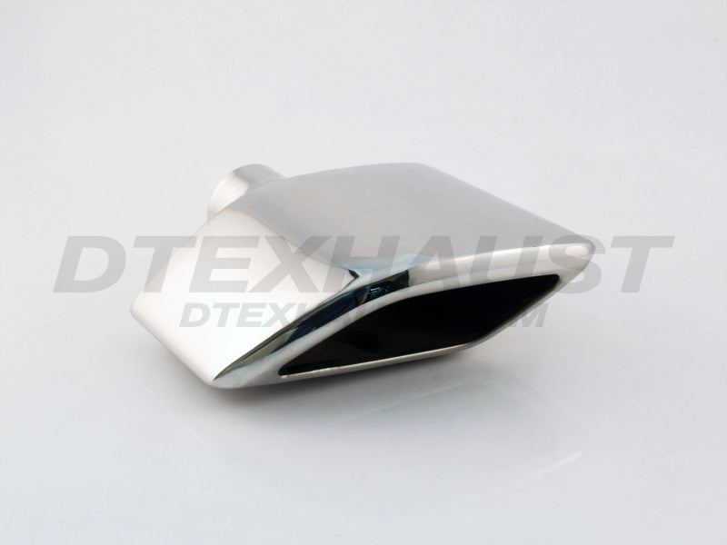 DOUBLE WALL RECTANGULAR DRIVER SIDE/LEFT SS UNIVERSAL FIT DRIVER SIDE TIP 2.25IN