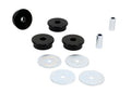 Trailing arm - front bushing 4 Bushings 2 Tubes 4 Washers Grease