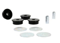 Trailing arm - front bushing 4 Bushings 2 Tubes 4 Washers Grease