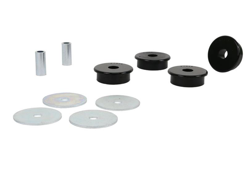 Trailing arm - front bushing 4 Bushings 2 Tubes 4 Washers Grease