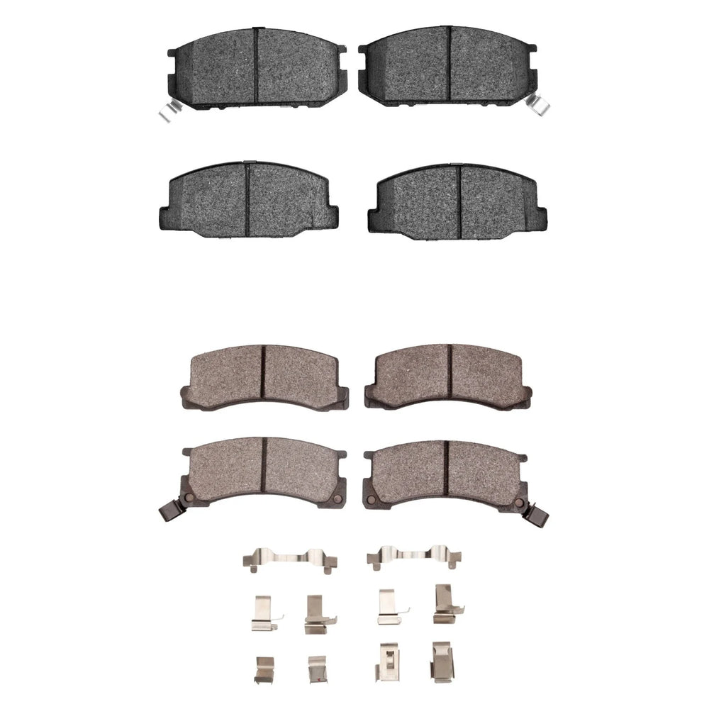 R1 1982-1985 Toyota Celica Rear R1 Semi Met Pads & Hardware Kit