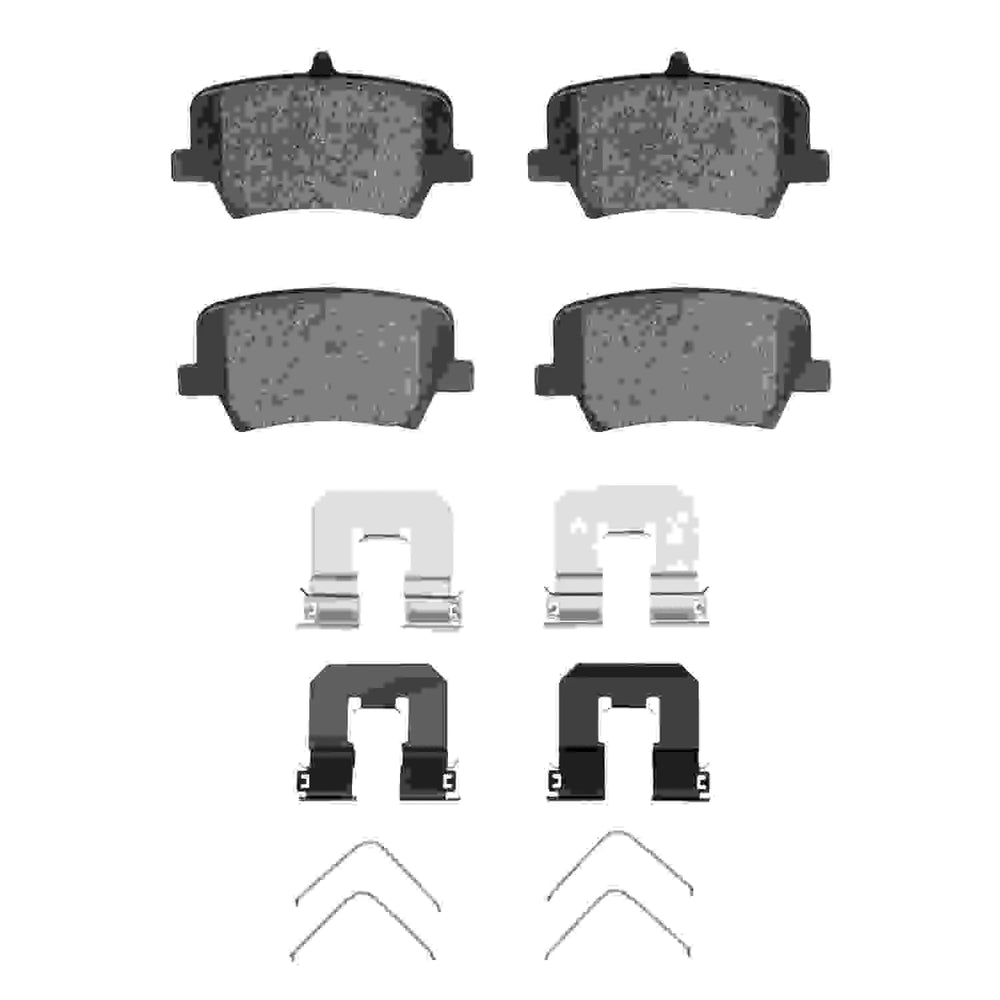 R1 19-24 Volvo Xc40 Rear Semi Met Brake Pads and Hardware Kit