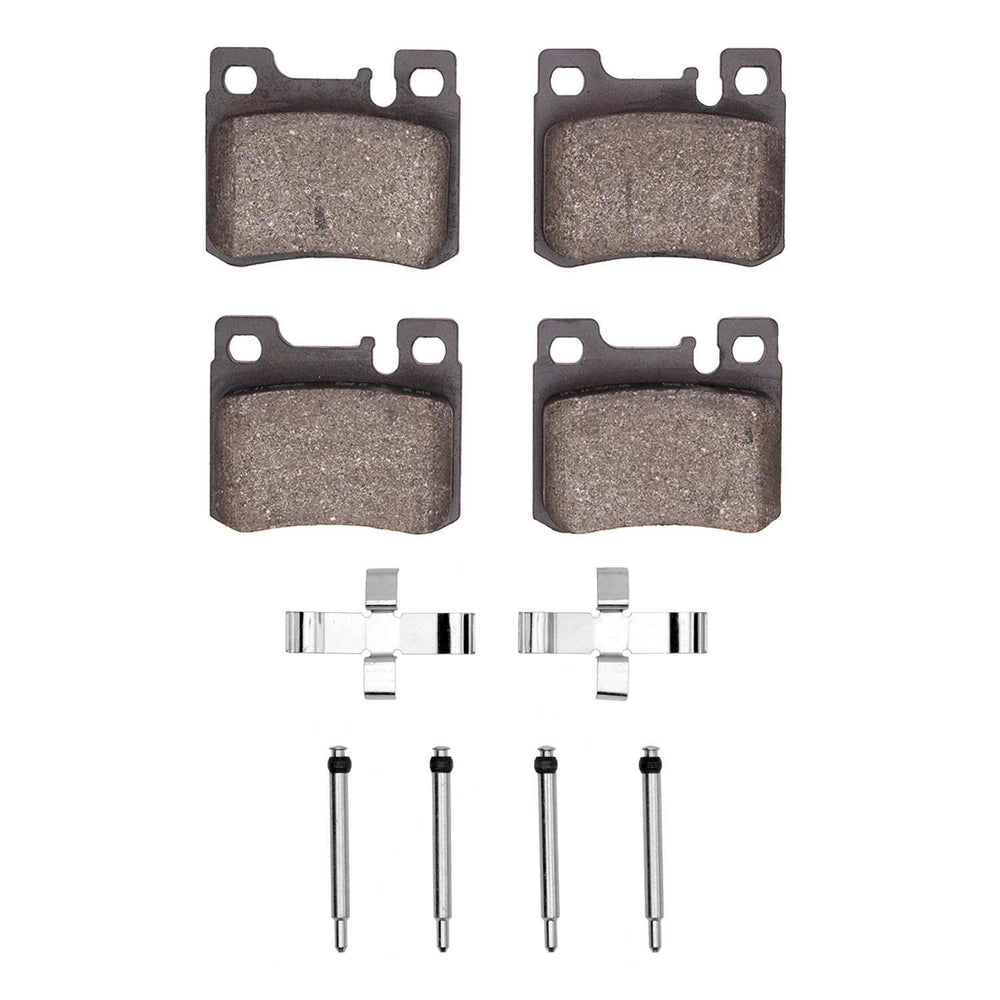 R1 86-95 Mercedes-Benz C280 Rear Euro Ceramic Brake Pads and Hardware Kit