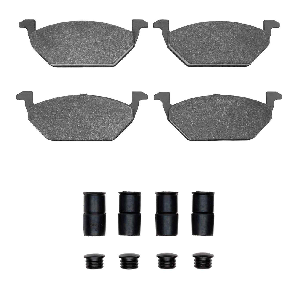 R1 98-17 Volkswagen CrossFox (Mexico) Front Ceramic Brake Pads & Hardware Kit
