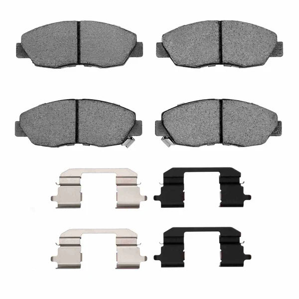 R1 90-99 Honda Accord Coupe Front Semi Met Brake Pads and Hardware Kit