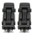Black Hood Catch Kit for 97-06 Jeep TJ Wrangler, L & R (2 Catches & 2 Brackets) Crown Automotive