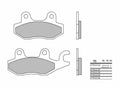 Brembo OE 11-14 Can-Am Commander Left 800cc Sinter Brake Pad - Front