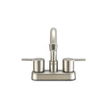 MODERN ARC SPOUT RV BAR FAUCET BRUSHED SATIN NICKEL