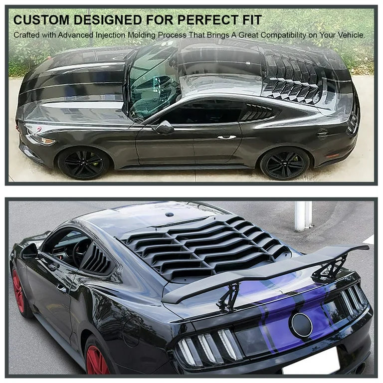 WINDOW LOUVER - GLOSSY BLACK