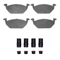 R1 98-19 Volkswagen Saveiro (Mexico) Front Semi Met Brake Pads and Hardware Kit