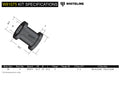 Whiteline Plus 10/70-5/74 Nissan 240Z / 5/74-12/78 260Z Front Radius Rod - To Chassis Bushing
