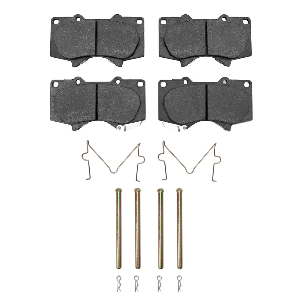 R1 00-25 Toyota Tacoma Front Semi Met Brake Pads and Hardware Kit