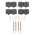 R1 00-25 Toyota Tacoma Front Semi Met Brake Pads and Hardware Kit