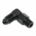 Fragola -4AN Female Swivel To 1/8 NPT - 90 Degree - Black