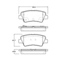 StopTech Street Select Brake Pads w/Hardware - Rear