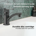 SINGLE LEVER CENTERSET RV LAVATORY FAUCET MATTE BLACK