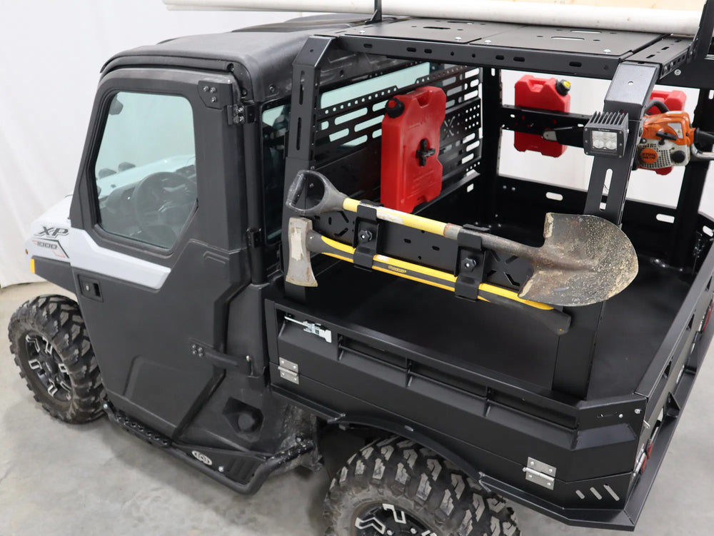 JT Black Ops Bed Rack Trail Tool Single Mount (Black Powder Coated)