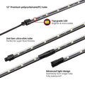 XK Glow Truck Bed Light w/ Auto Off Delay Switch Underglow LED Accent Truck Bed/Toolbox White - 4x
