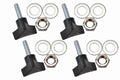Fishbone Offroad 07-18 Jeep Wrangler JK Tub Rail Tie Downs Steel Powdercoat