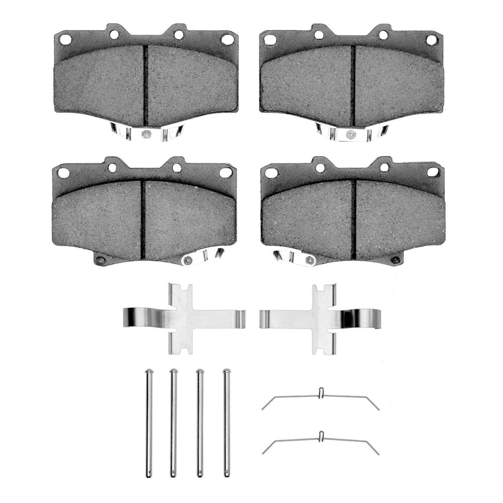 R1 91-98 Toyota T100 Front Semi Met Brake Pads and Hardware Kit